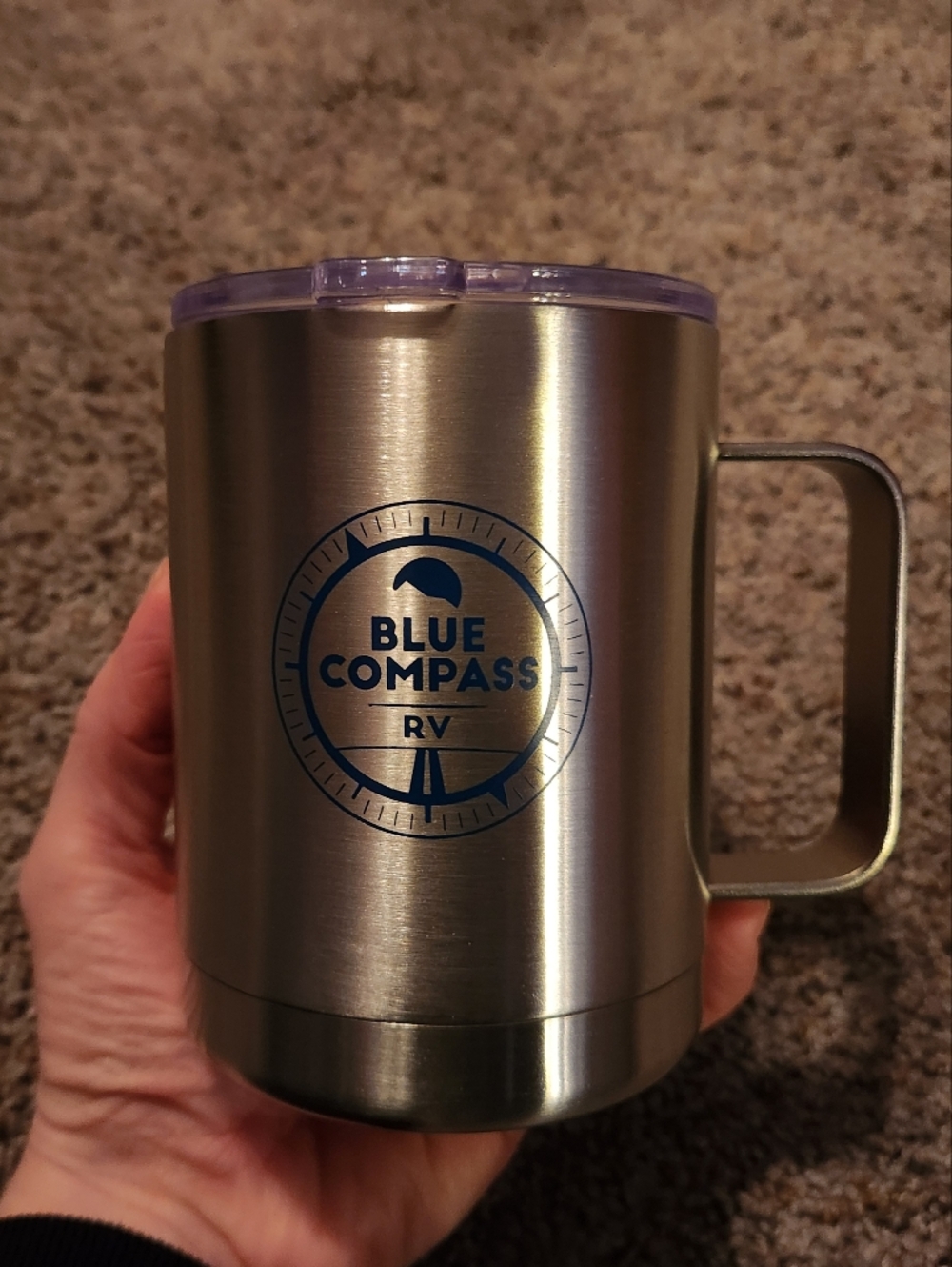 Blue Compass RV Metal Coffee Mug - Picture 7 of 8